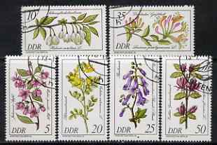 Germany - East 1981 Rare plants perf set of 6 fine cto used, SG E2288-93