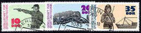 Germany - East 1977 25th Anniversary of Sports & Technical Sciences perf set of 3 fine cto used, SG E1936-38