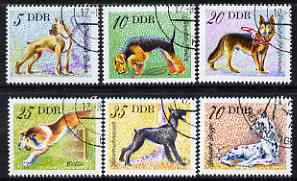Germany - East 1976 Domestic Dogs perf set of 6 fine cto used, SG E1870-75