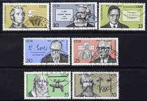 Germany - East 1978 Celebrities' Birth Anniversaries perf set of 7 fine cto used, SG E2051-57