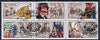 Germany - East 1982 Sorbian Folk Customs set of 6 in se-tenant block cto used, SG E2424a
