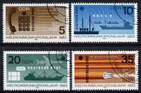 Germany - East 1983 World Communications Year perf set of 4 cto used, SG E2487-90