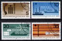 Germany - East 1983 World Communications Year perf set of 4 cto used, SG E2487-90