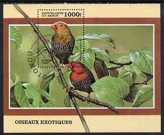 Benin 1999 Birds (rectangular) perf m/sheet cto used