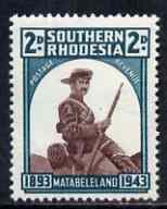 Southern Rhodesia 1943 50th Anniversary of Matabeleland 2d unmounted mint, SG 61*