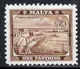 Malta 1938 Grand Harbour, Valetta 1/4d unmounted mint, SG 217*