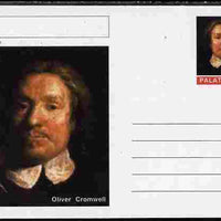 Palatine (Fantasy) Personalities - Oliver Cromwell postal stationery card unused and fine