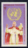 Togo 1966 Pope Paul at,Microphonec 15f from Visit to UN set, imperf from limited printing unmounted mint, as SG 446