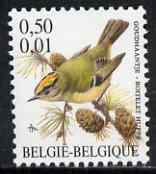 Belgium 2000-01 Birds #4 Goldcrest 50c/0.01Euro dual currency unmounted mint, SG 3537