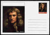 Palatine (Fantasy) Personalities - Isaac Newton postal stationery card unused and fine