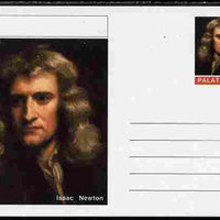 Palatine (Fantasy) Personalities - Isaac Newton postal stationery card unused and fine