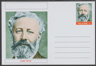 Palatine (Fantasy) Personalities - Jules Verne postal stationery card unused and fine