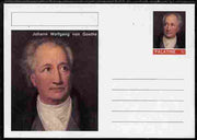Palatine (Fantasy) Personalities - Johann Wolfgang von Goethe postal stationery card unused and fine