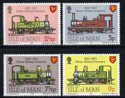 Isle of Man 1973 Steam Railway Centenary perf set of 4 unmounted mint, SG 35-38