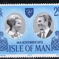 Isle of Man 1973 Royal Wedding 25p unmounted mint, SG 41