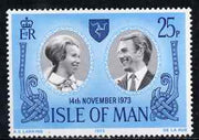 Isle of Man 1973 Royal Wedding 25p unmounted mint, SG 41