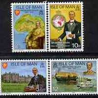 Isle of Man 1975 Death Anniversary of Sir George Goldie perf set of 4 unmounted mint, SG 67-70