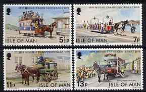Isle of Man 1976 Centenary of Douglas Horse Tramsperf set of 4 unmounted mint, SG 80-83