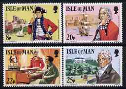 Isle of Man 1981 Death Anniversary Colonel Mark Wilks perf set of 4 unmounted mint, SG 197-200