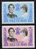 Isle of Man 1981 Royal Wedding perf set of 2 unmounted mint, SG 202-3
