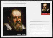 Palatine (Fantasy) Personalities - Galileo Galilei postal stationery card unused and fine