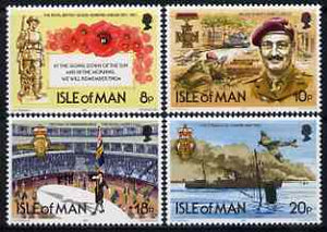 Isle of Man 1981 60th Anniversary of Royal British Legion perf set of 4 unmounted mint, SG 205-8