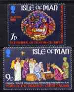 Isle of Man 1981 Christmas perf set of 2 unmounted mint, SG 209-10