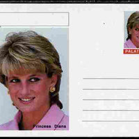 Palatine (Fantasy) Personalities - Princess Diana postal stationery card unused and fine