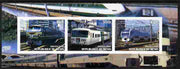 Benin 2003 Modern Electric Trains imperf sheetlet containing 3 values unmounted mint