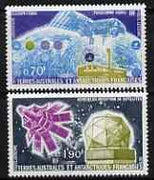 French Southern & Antarctic Territories 1979 Satellite Research perf set of 2 unmounted mint, SG 128-29