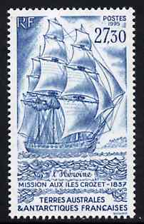 French Southern & Antarctic Territories 1995 Expedition of Heroine to Crozet Is 27f30 unmounted mint, SG 344