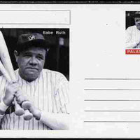 Palatine (Fantasy) Personalities - Babe Ruth (baseball) postal stationery card unused and fine