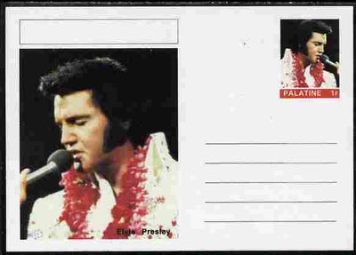 Palatine (Fantasy) Personalities - Elvis Presley postal stationery card unused and fine