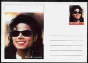 Palatine (Fantasy) Personalities - Michael Jackson postal stationery card unused and fine