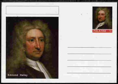 Palatine (Fantasy) Personalities - Edmond Halley postal stationery card unused and fine