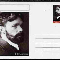 Palatine (Fantasy) Personalities - D H Lawrence postal stationery card unused and fine
