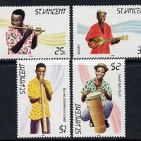 St Vincent 1985 Musical Instruments set of 4 unmounted mint SG 905-8