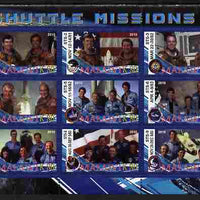 Malawi 2010 Space Shuttle Missions #01 perf sheetlet containing 9 values unmounted mint