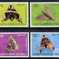 Papua New Guinea 1998 Moths perf set of 4 unmounted mint, SG 833-36