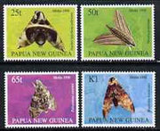 Papua New Guinea 1998 Moths perf set of 4 unmounted mint, SG 833-36