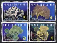 Papua New Guinea 1997 Pacific Year of the Coral Reef perf set of 4 unmounted mint, SG 821-24