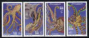 Somalia 2000 Octopus perf set of 4 unmounted mint, Michel 828-31