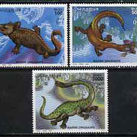 Somalia 2000 Prehistoric Animals (Marine) perf set of 3 unmounted mint, Mi 843-45