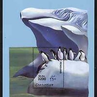 Somalia 2001 Penguins perf m/sheet unmounted mint, Michel BL77