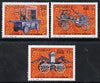 Somalia 2001 Early Fire Engines perf set of 3 unmounted mint, Michel 879-81