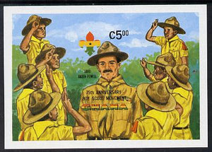 Ghana 1982 75th Anniversary of Scouting m/s IMPERF from limited printing unmounted mint (as SG MS 995)