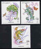 Somalia 2001 Chameleons perf set of 3 unmounted mint, Michel 882-84