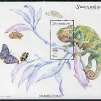 Somalia 2001 Chameleons perf m/sheet unmounted mint, Michel BL 78