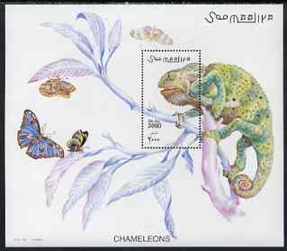 Somalia 2001 Chameleons perf m/sheet unmounted mint, Michel BL 78