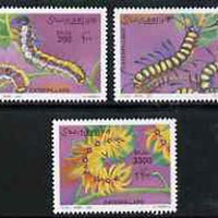 Somalia 2001 Caterpillars perf set of 3 unmounted mint, Michel 886-88